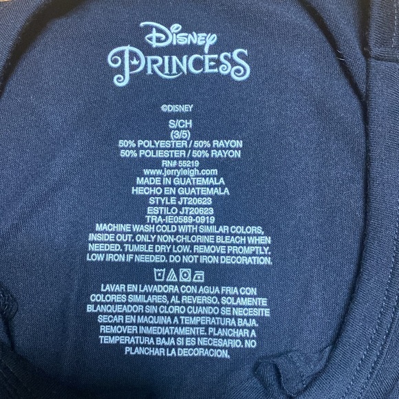 Disney princess black & white tank top knot tie size S NWT - Picture 5 of 6